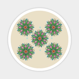 Joyful Floral Mandala Edition 1 Magnet